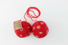 Load image into Gallery viewer, 20-Sided Plush Dice Danglers (Red) - TV_06310