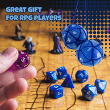 Load image into Gallery viewer, 20-Sided Plush Dice for Car Mirror (Blue) - TV_06330