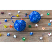 Load image into Gallery viewer, 20-Sided Plush Dice for Car Mirror (Blue) - TV_06330