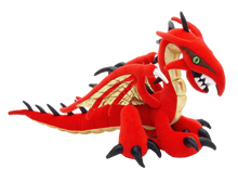 Load image into Gallery viewer, Red Dragon Plush, Large Stuffed Animal Toy, Here Be Monsters Collection
