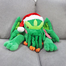 Load image into Gallery viewer, Santa Cthulhu Plush, Stuffed Holiday Ed. Monster from H.P. Lovecraft