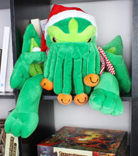 Load image into Gallery viewer, Santa Cthulhu Plush, Stuffed Holiday Ed. Monster from H.P. Lovecraft