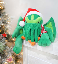 Load image into Gallery viewer, Santa Cthulhu Plush, Stuffed Holiday Ed. Monster from H.P. Lovecraft