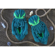 Load image into Gallery viewer, Cthulhu Plush Slippers, Adult Size - TV_12021