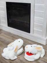 Load image into Gallery viewer, Rabbit w/Big Pointy Teeth Plush Slippers from Monty Python - TV_15043
