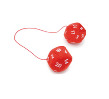 Load image into Gallery viewer, 20-Sided Plush Dice Danglers (Red) - TV_06310
