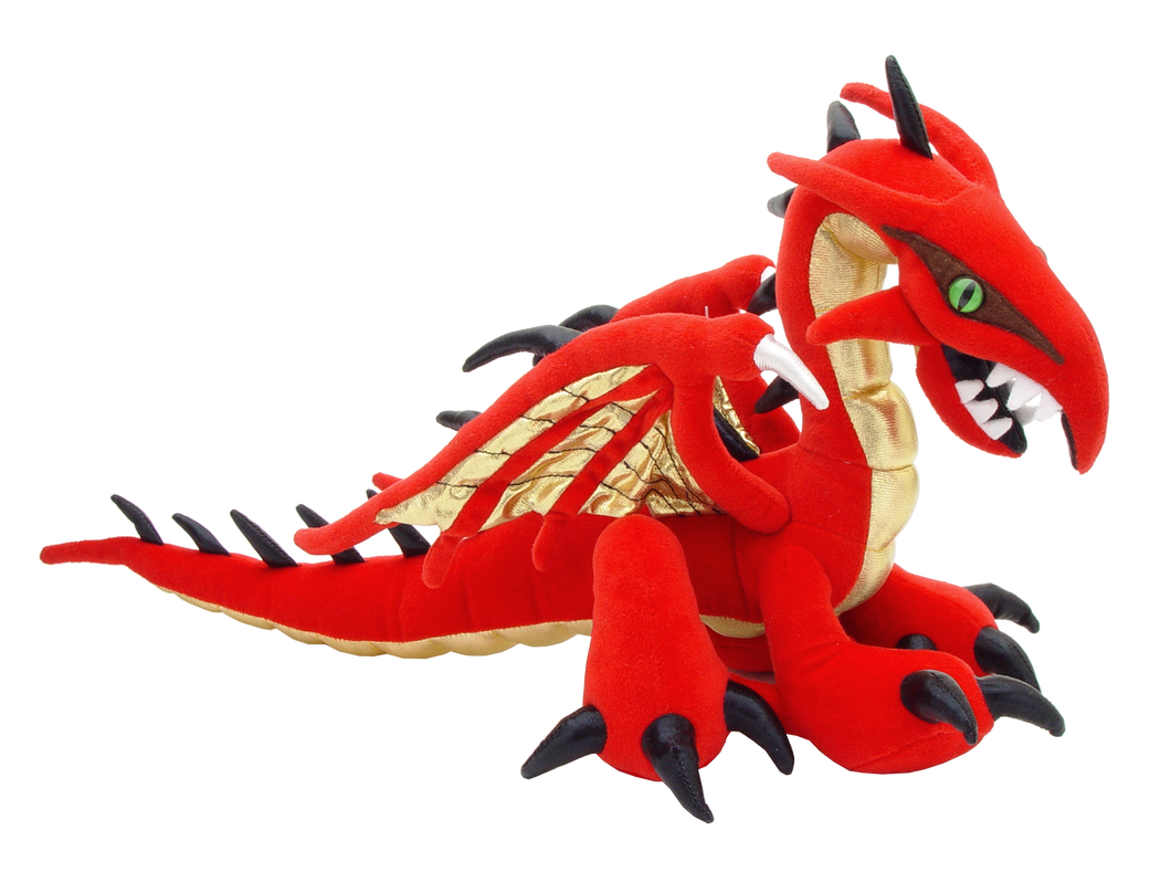 Red Dragon Plush, Large Stuffed Animal Toy, Here Be Monsters Collection
