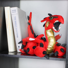 Load image into Gallery viewer, Red Dragon Plush, Large Stuffed Animal Toy, Here Be Monsters Collection
