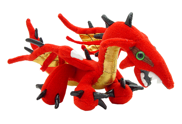 Red Dragon Plush, Mini Size Stuffed Animal Toy, Here Be Monsters Collection