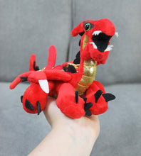 Load image into Gallery viewer, Red Dragon Plush, Mini Size Stuffed Animal Toy, Here Be Monsters Collection
