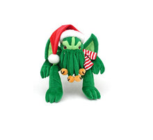 Load image into Gallery viewer, Santa Cthulhu Plush, Stuffed Holiday Ed. Monster from H.P. Lovecraft

