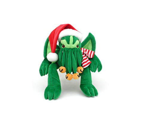 Santa Cthulhu Plush, Stuffed Holiday Ed. Monster from H.P. Lovecraft